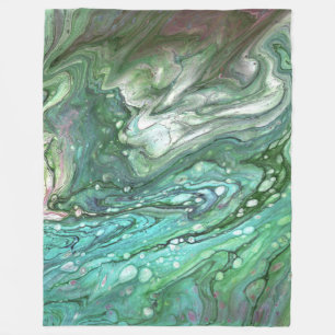 Velo Uh Oh 2 Cool Cobertor de Arremesso Abstrato Verde