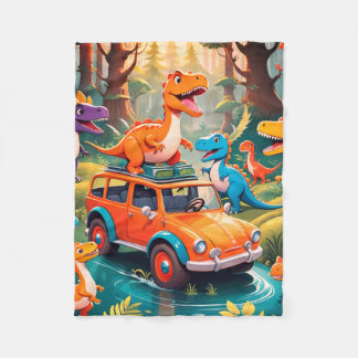 Velo Um Cobertor de Fraldas de Uma Família de Dinossaur