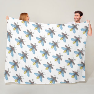 Velo Vaga-lume (branco) - Cobertor de Fleece