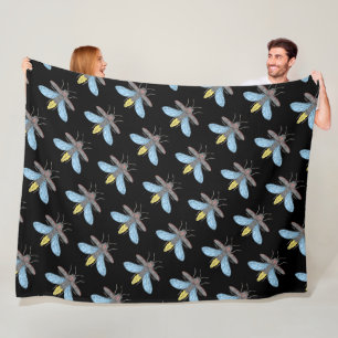 Velo Vaga-lume (preto) - Cobertor de Fleece