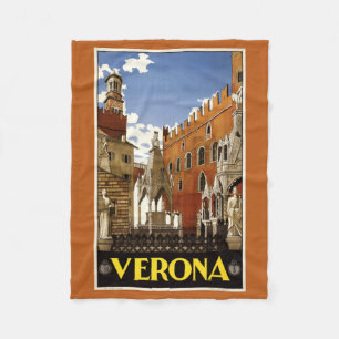 Velo Verona Itália - cobertor de velhas viagens vintage