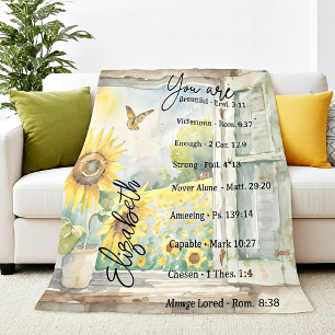 Velo Você é um lindo cobertor de flanela personalizado