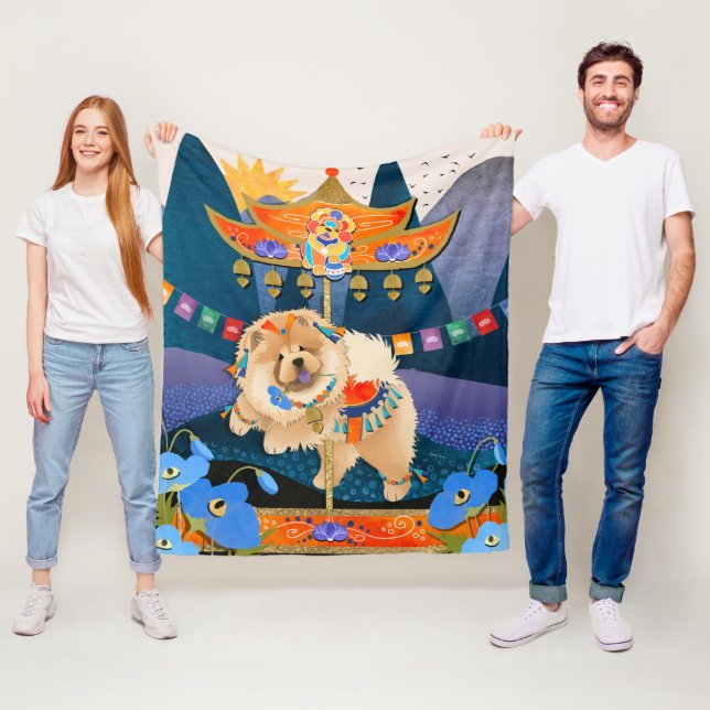 Velo ZEN CARNIVAL Chow - Fleece cobertor de 3 tamanhos (In Situ)