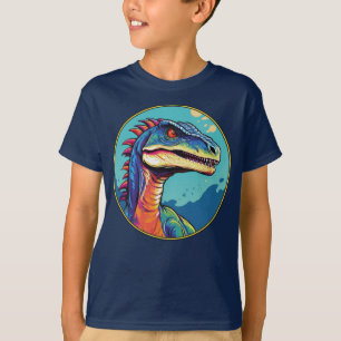 Velociraptor - Camisa T do Dinossauro Clássico