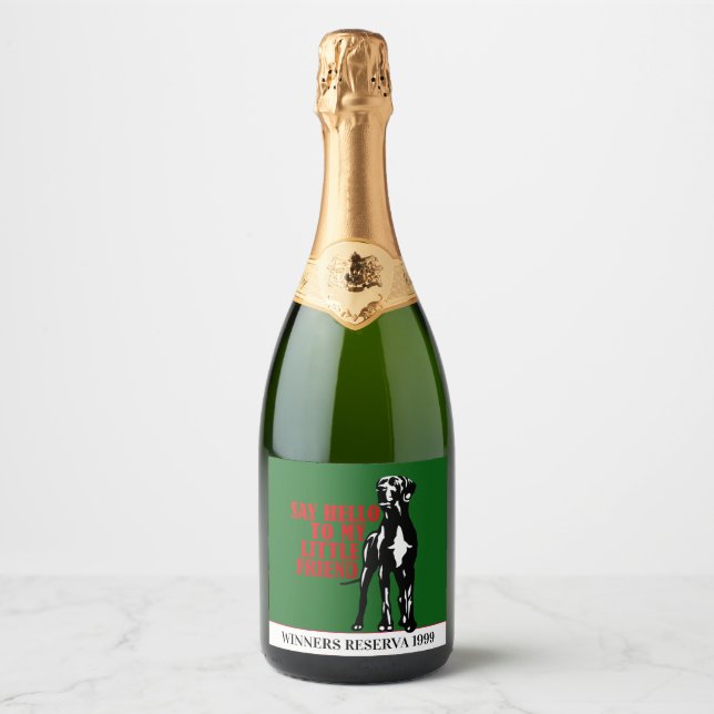 Vencedor de Vinho Grande Danês Engraçado (Frente)