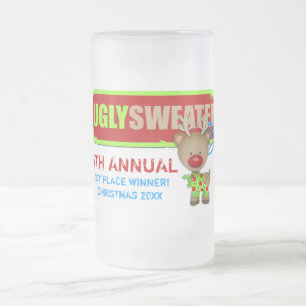 Vencedor feio da caneca do partido da camisola do