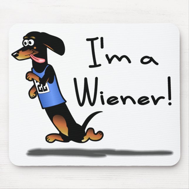 Vencedor Mousepad da raça do cão do Wiener (Frente)