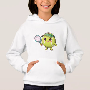 Vencer o Dia! Personagem de Bola de Tênis Kawaii F