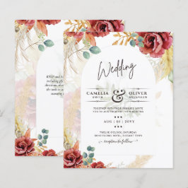 VENDA! Boho Burgundy Dourada Floral Country Fazend