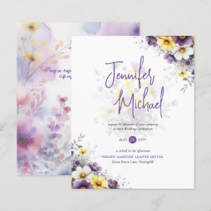 VENDA! Casamento Floral Amarelo Roxo