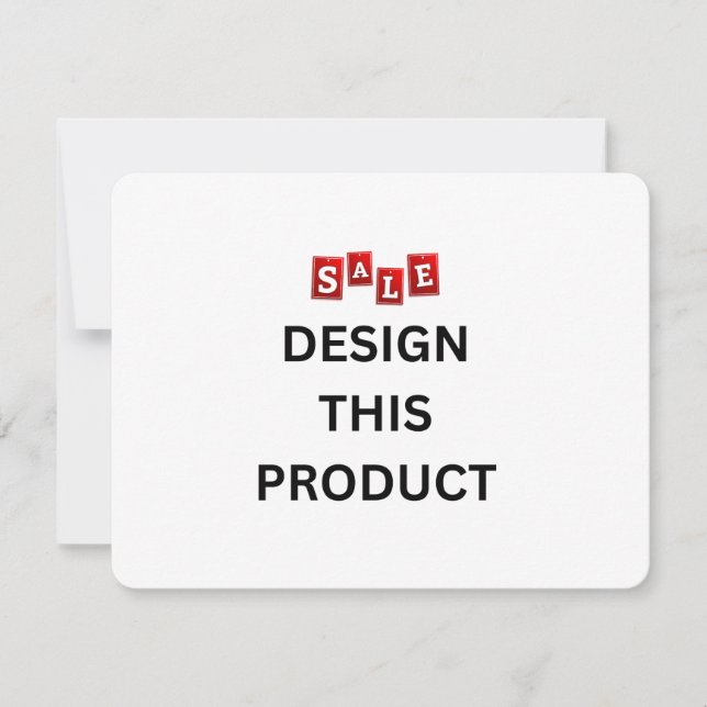 VENDA! Convite - 4,25" x 5,5" - Personalizado - Ar (Frente)