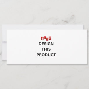 VENDA! Convite - 4" x 9,25" - Personalizado