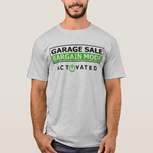 venda de garagem, modo pechincha, camisa engraçada