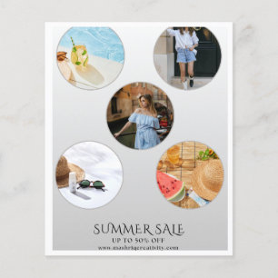 Venda de Verão Chic Flyer de Lifestyle de Boutique