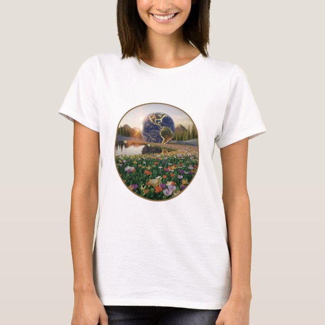 Venda exclusiva de camisetas femininas: estilo de  (Frente)