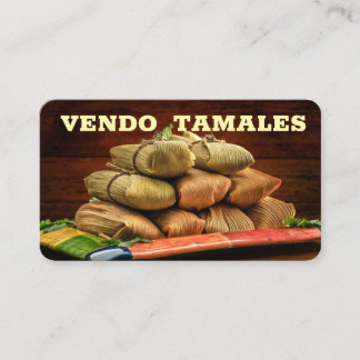 Vendo tamales Cartão de visita