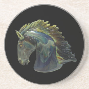 Venetian Murano Glass Horse Porta copos