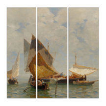 Veneza, barco de pesca na lagoa (1889)
