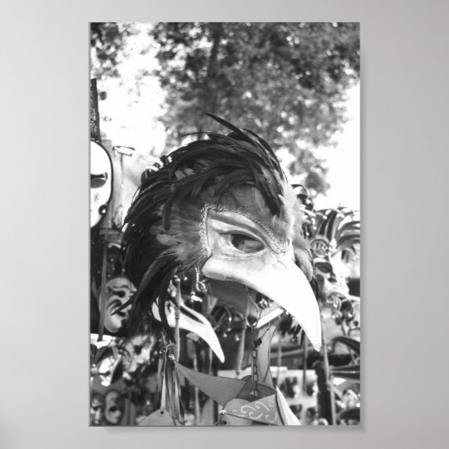 Veneza Carnaval Máscara Veneza Itália Poster (Frente)