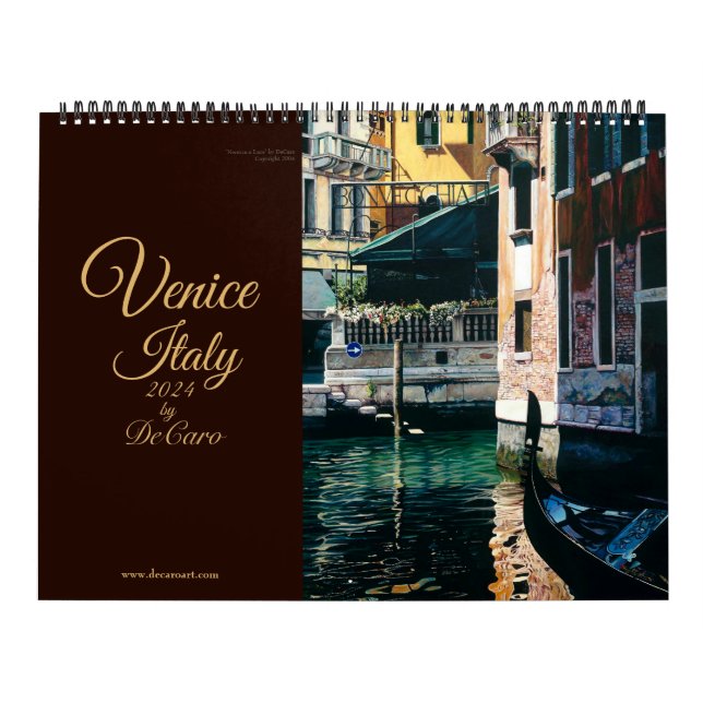 Veneza Itália 2024 Calendário de DeCaro (Capa)