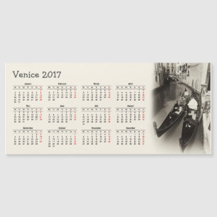 Veneza, Itália, calendário 2017