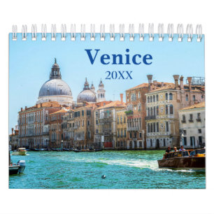 Veneza Itália Europa Calendário de Paredes Estétic