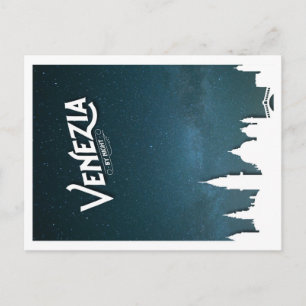 Veneza por noite - cartão postal
