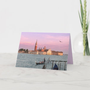 Veneza Romântica Itália Cartão Saudável