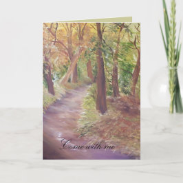 venha comigo - cartão