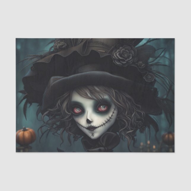 Venha Comigo, Mulher Espantalho Papel Decoupage (Frente )