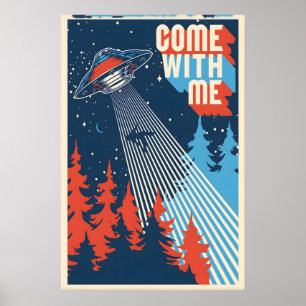 Venha Comigo NASA Impressão de Poster de Viagem Es