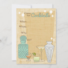 Venha para Cocktails - Convite de festas - Persona