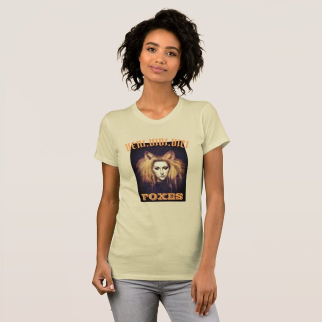 Veni Vidi Vici rapava camiseta de raposas (Frente Completa)