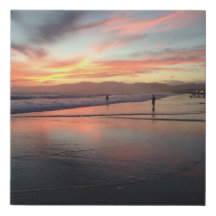 Venice Beach Sunset Papais noeis Monica Ferris Whe