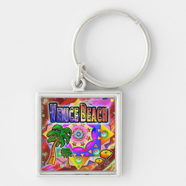 Venice Beach Tropical Friends Chaveiro (Frente)