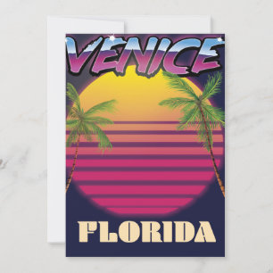 Venice Flórida, poster de férias retrô