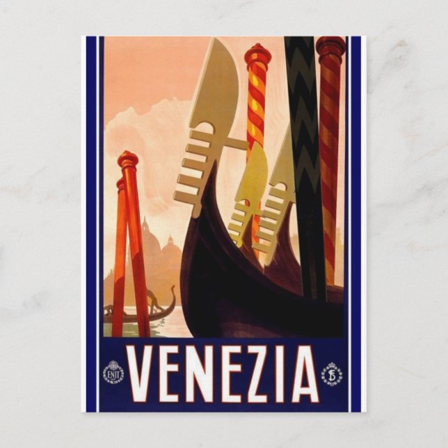 Venice Vintage - Cartão postal italiano Poster (Frente)
