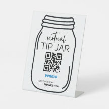 Vênmo Código QR Sinal para Barman
