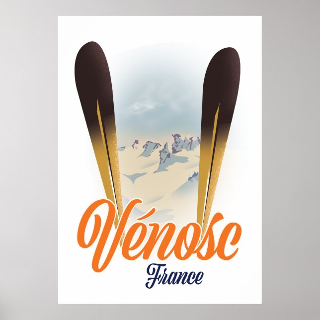 Vénosc, poster de Esqui França (Frente)