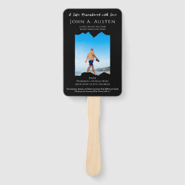 Vental Leque de Funeral Personalizado Recordado co
