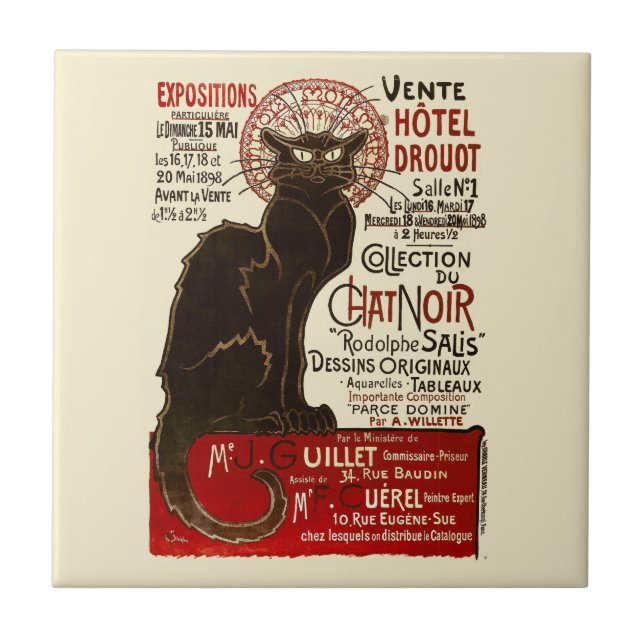 Vente Hôtel Drouot, Théophile-Alexandre Steinlen (Frente)