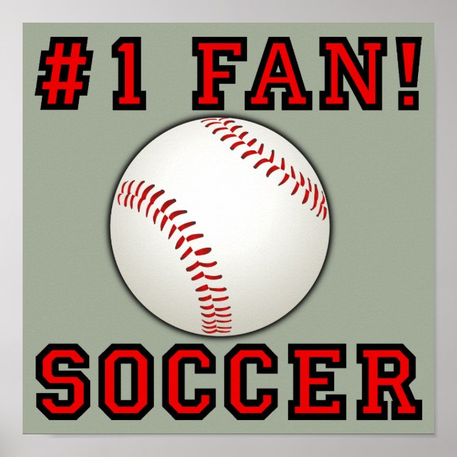 Ventilador de futebol não é sinal de Poster engraç (Frente)