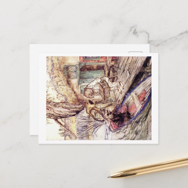 Vento no cartão postal Willows (Frente/Verso In Situ)