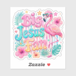 Ventoínha de Jesus com Adesivo de Flamingo