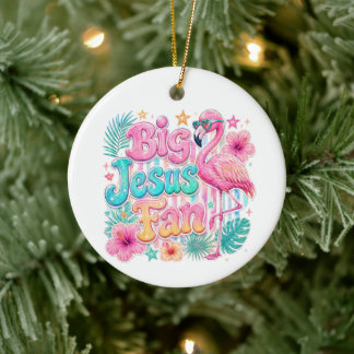 Ventoínha de Jesus com Enfeite de Flamingo