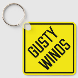 Ventos Gusty Chaveiro quadrados de metal