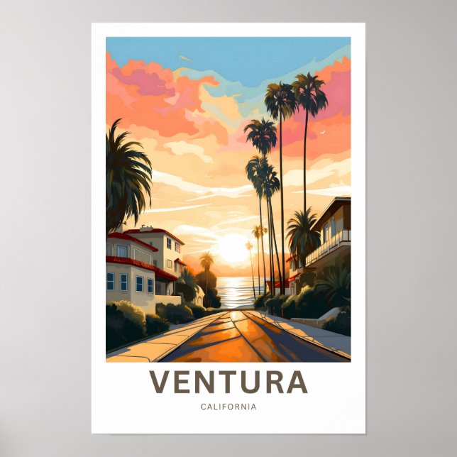 Ventura California Viagem Impressão (Frente)