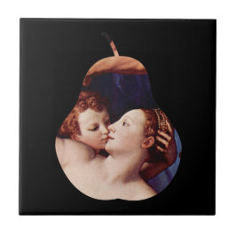 Venus Cupid Folly e Time por Bronzino Azulejo