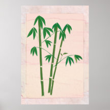 Ver a partir da janela Poster da planta do bambu