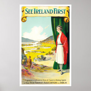 Ver o primeiro poster de viagens da Irlanda